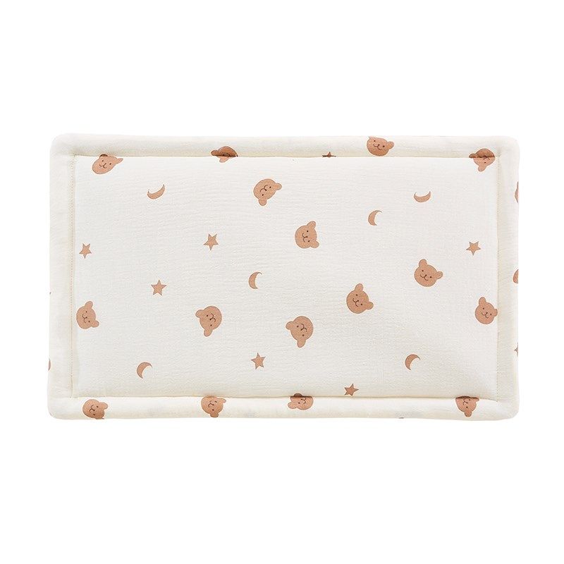 婴儿云片枕0一1岁新生豆豆绒安抚枕宝宝小枕头纯棉枕巾6个月以上3