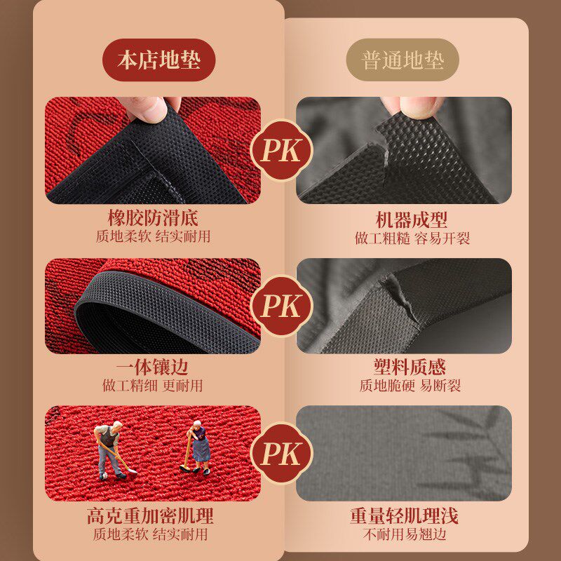 入户门地垫家用2025新款室内耐脏防滑地毯门垫高端玄关进门除尘垫