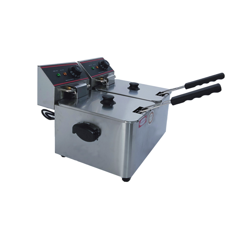 千麦商用炸炉EF-4L 6L 8L 11L 单缸电炸炉油炸锅 炸油条小吃设备