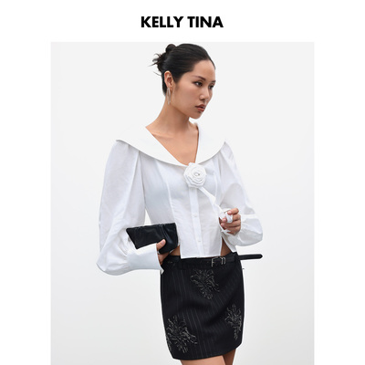 白色小众高级感衬衫减龄小众衬衣