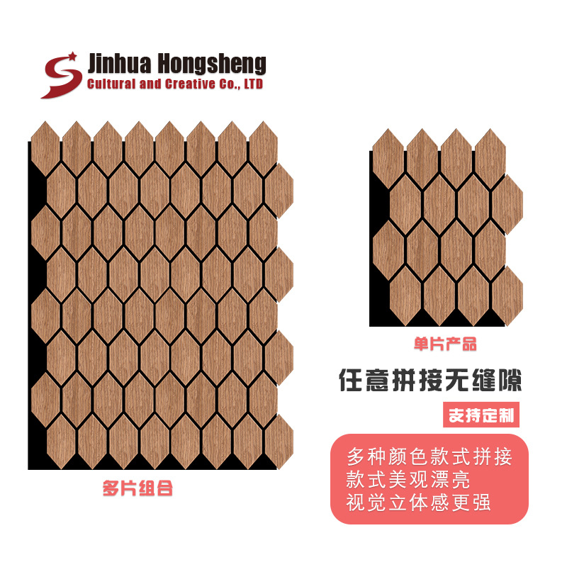 源头厂家MDF聚酯纤维装修材料客厅沙发护墙板集成自装吸音板快装