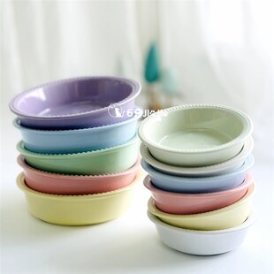 新款酷彩LC圆珠宠物陶瓷猫碗狗碗食盆水碗小中大型犬防打翻