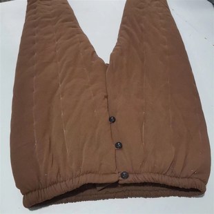 松紧腰前开门纽扣高腰深档加厚加肥定做 中老年手工纯棉花棉裤 包邮