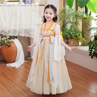 儿童裙子唐装母女2024新款小女孩国潮风公主裙春款女童汉服亲子装