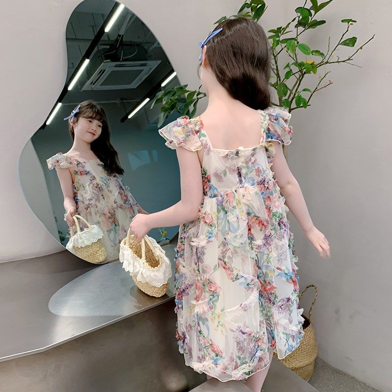 连衣裙女童2024新款夏季儿童夏款网红洋气吊带公主裙夏装女孩裙子,童装/婴儿装/亲子装,连衣裙,淘宝优惠券,粉丝福利购,淘宝优惠卷