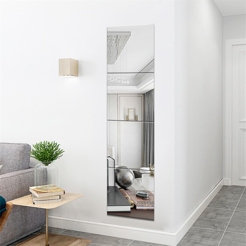 穿衣镜试衣镜子全身镜学生壁挂家用贴墙自粘贴宿舍女浴室拼接镜子