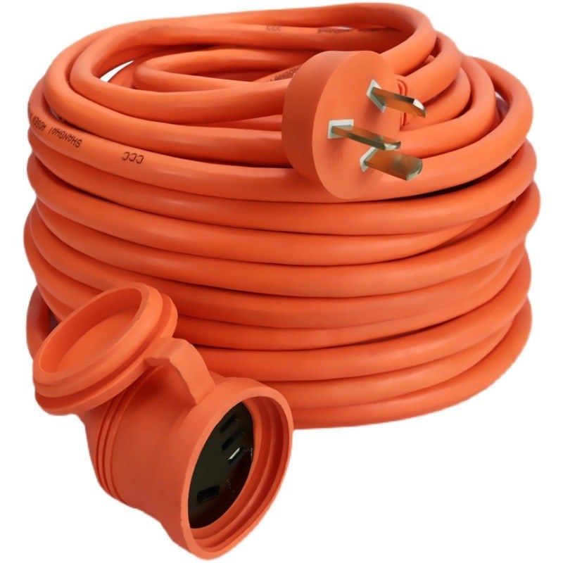 新能源电动汽车专用充电枪器延长线拖接插座板空调4平方16A安户外