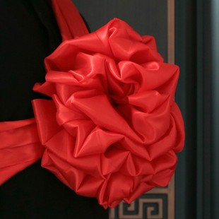 胸前大红花颁奖表彰花球中式婚礼装饰入户大门新娘新结婚用绣球