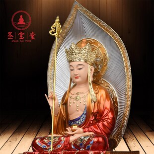 地藏王菩萨佛像娑婆三圣像体全堂佛像九华山地藏王神像金刚台地藏