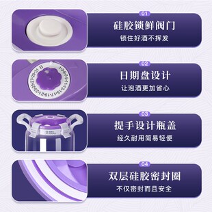 泡酒酒瓶青梅露罐子果酒罐泡果酒密封杨梅酒空瓶泡酒玻璃容器