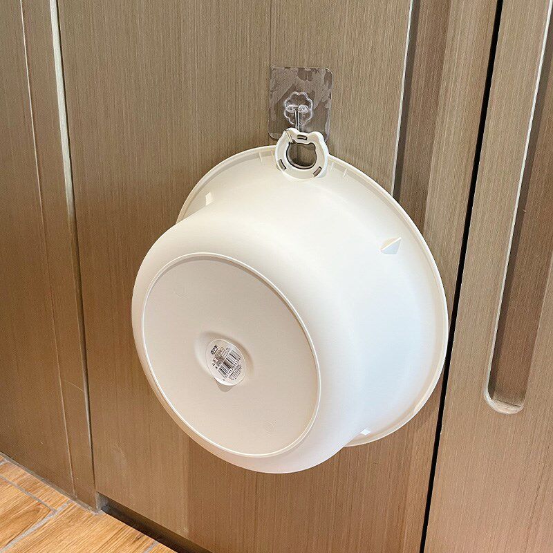 学生脸盆奶油风纯色爱大小号宿舍洗脚盆加厚圆形塑料洗脸盆