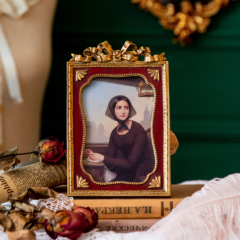 收获小屋欧式复古寸7寸小相框挂墙装饰创意摆台照片画框