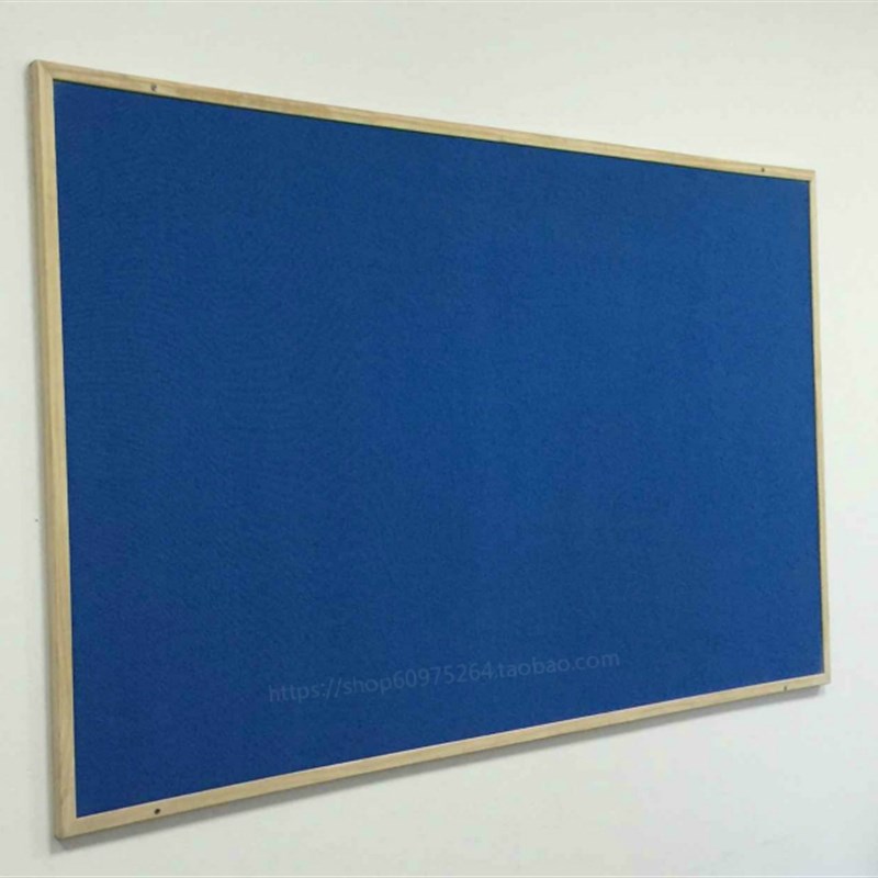 实木框彩色软木板照片墙蒙布留言板*1cm幼儿园学校办公图钉板