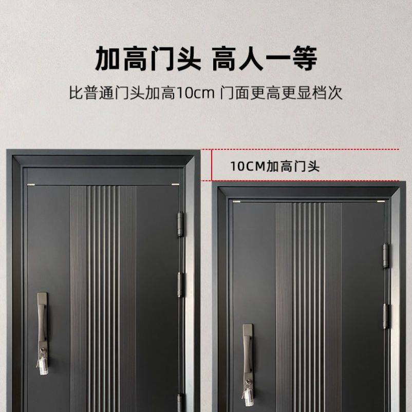 甲级防盗门指纹密码锁豪安全门单门子母门