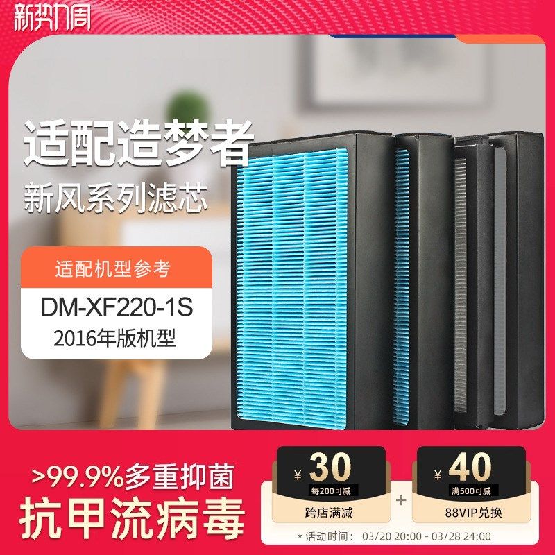 适配造梦者客厅新风壁挂机DMF22过网(2)芯装