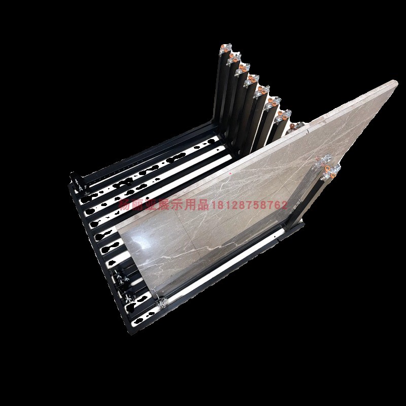 瓷砖展示架推拉大板地砖样品架落地式瓷砖架抽拉式大理石货架展柜