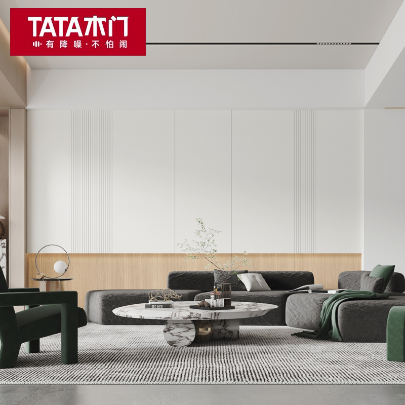 TT木门 定制护墙板客厅床头背景墙现代墙板餐