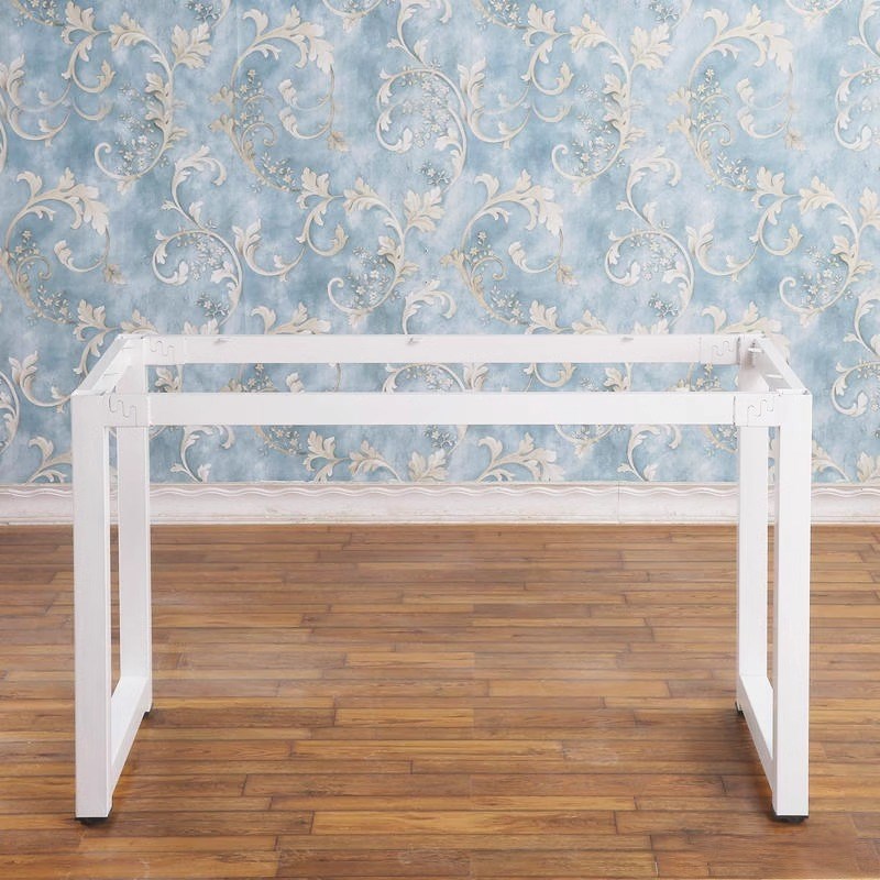 铁艺餐桌腿架子工作台书桌电脑桌脚支架金属支架茶几吧台桌架定制