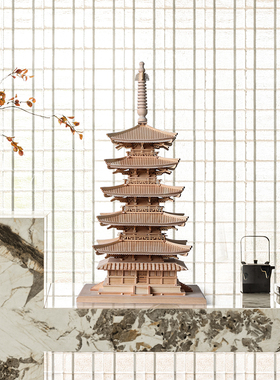 中式仿古建筑模型成品装饰酒店大堂售楼处会客厅玄关软装摆设