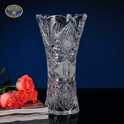 捷波西亚手工车刻水晶瓶创意瓶