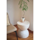 嘻物所 沙发几何边几小户型民宿客厅仿大理石茶几阳台艺术角几