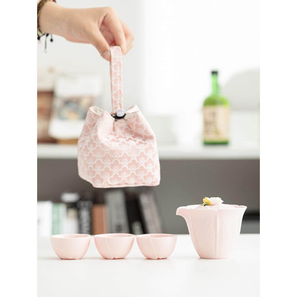 女式旅行茶具便携式户外露营式便携式一壶两杯快杯一人盖碗茶具套,餐饮具,旅行茶具,淘宝优惠券,粉丝福利购,淘宝优惠卷