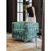 家庭罗曼史 家庭绿洲中古休闲椅LC2意式 高定轻奢客厅书房单人沙发