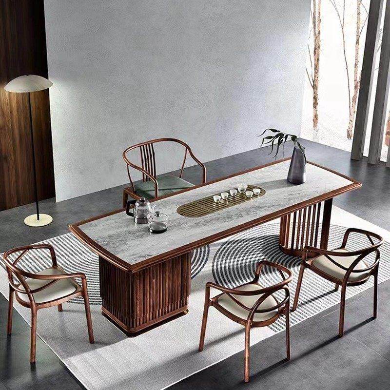 新中式茶桌椅组合禅意实木功夫泡茶台办公室家用客厅阳台喝茶桌子,住宅家具,家用茶台/茶桌,淘宝优惠券,粉丝福利购,淘宝优惠卷