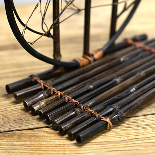 紫竹装饰篱笆器寿司摆台特色手工竹工艺品农家名宿装饰茶道