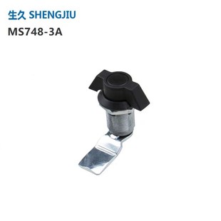 生久柜锁 配电箱柜锁转舌锁 圆柱锁 蝴蝶锁黑色孔径