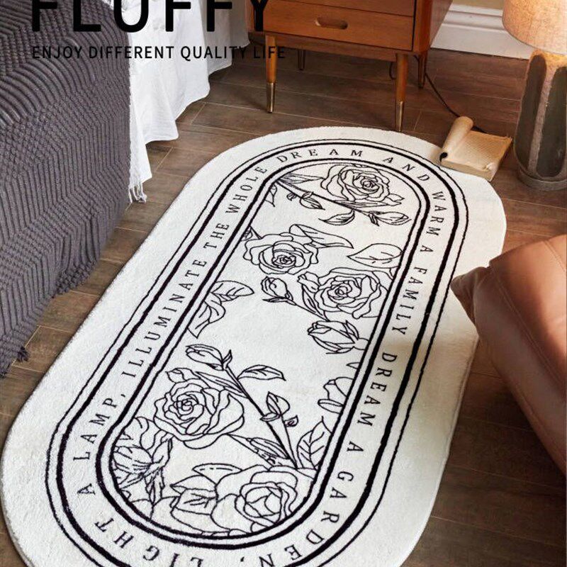 现代卧室床边毯公房家用加厚地垫机洗床前地毯爱兔地垫,居家布艺,床边毯,淘宝优惠券,粉丝福利购,淘宝优惠卷
