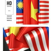 室内单杆旗架 旗帜 东盟十国成员国国旗 办公室桌旗座