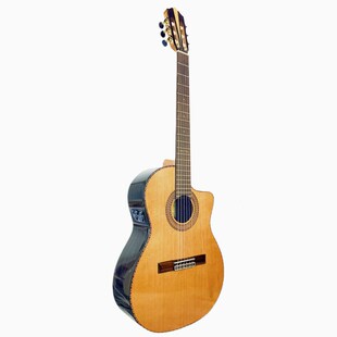 ON OO桑托斯民谣古典跨界尼龙弦实木吉他电箱琴