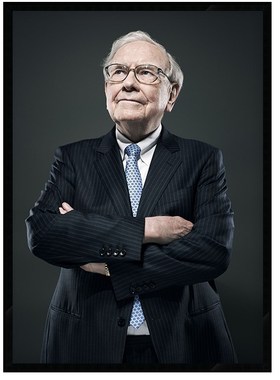 Wn uff 股神巴菲特 投资家企业家画像办公室励志海报壁画