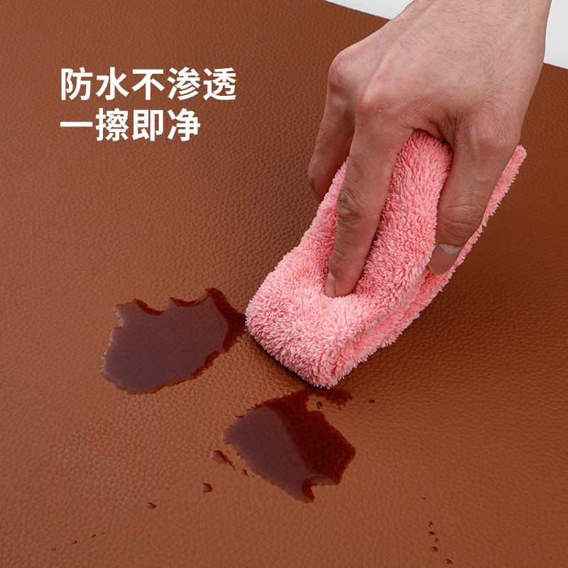 床头柜垫牛皮新款轻奢高级感床头柜盖布防水免洗防尘罩保护垫真皮