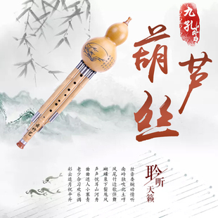 金丝楠竹九孔葫芦丝乐器初学成人C调降b调演奏型超七孔葫芦丝