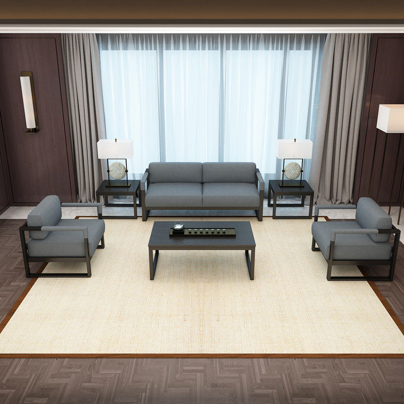 钢架布艺沙发休闲三人位接待室科技布小办公沙发茶几组合简约现代,商业/办公家具,沙发,淘宝优惠券,粉丝福利购,淘宝优惠卷