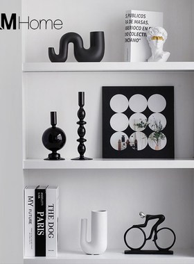 现代高级感样板间酒柜抽象艺术家居装饰品摆件设计师小众高档摆设