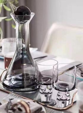 欧式创意玻璃红酒醒酒器酒具酒杯套装摆件客厅酒柜餐厅家居装饰品