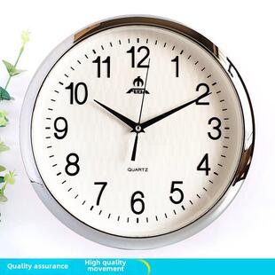 富达办公挂钟 壁挂钟 客厅墙钟音乐整点报时电子钟简约装饰创意钟