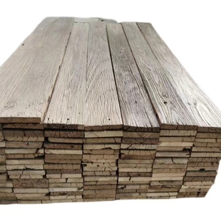 老榆木风化木板护墙板复古实木装修原料地板饰面茶楼民宿装修板
