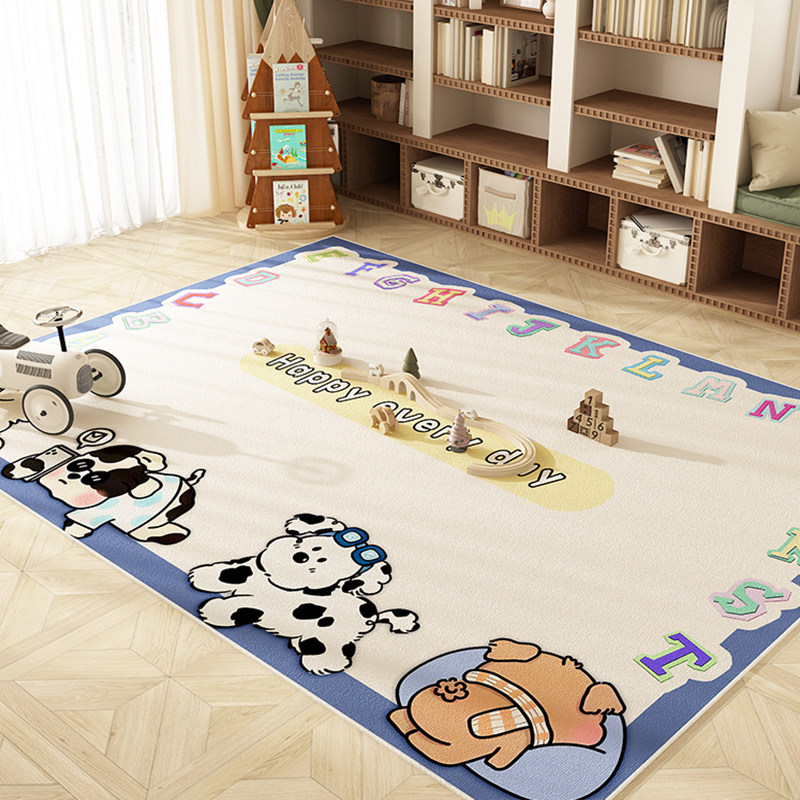 儿童房地毯卧室床边毯卡通宝宝爬行垫免洗擦防水地垫儿童阅读区,居家布艺,地毯,淘宝优惠券,粉丝福利购,淘宝优惠卷