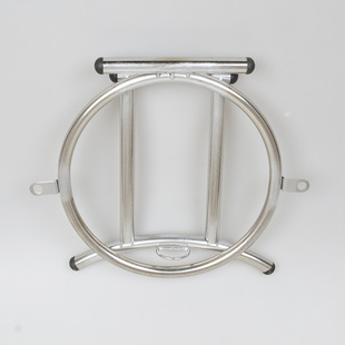 圆形手鼓架6.5寸战鼓架不锈钢鼓架折叠形不锈钢堂鼓架板鼓架子
