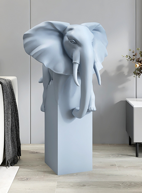 大象客厅摆件大型落地电视柜旁边大号家居装饰品雕塑乔迁新居礼品