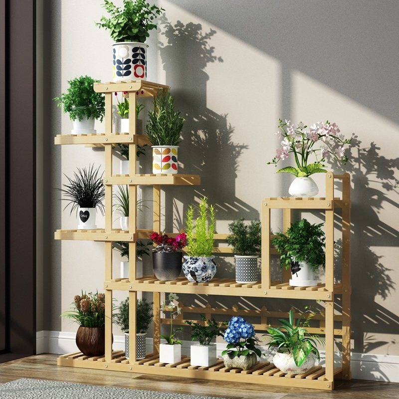 阳台客厅花架子新款防腐实木铁艺绿萝多肉省空间置物架移动植物架,鲜花速递/花卉仿真/绿植园艺,花架,淘宝优惠券,粉丝福利购,淘宝优惠卷