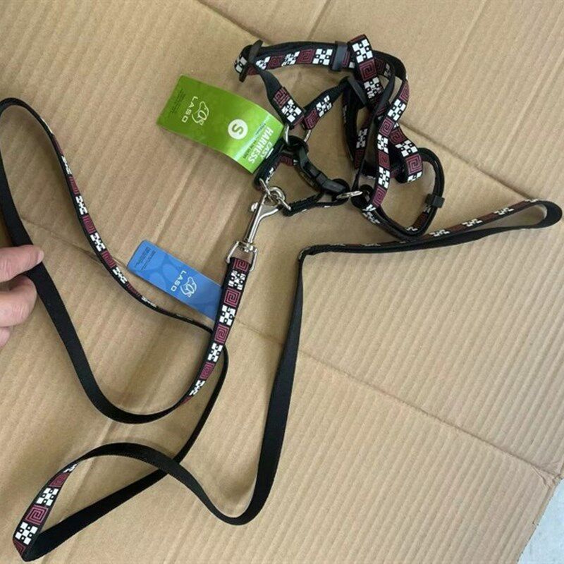 宠物狗狗牵引绳中小型幼犬泰迪狗绳狗链子可调节背心式胸背带遛狗