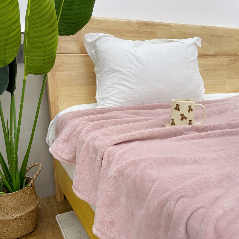 秋冬毛毯子床上用空调毛毯小被子办公室午睡珊瑚法兰绒加厚铺床垫