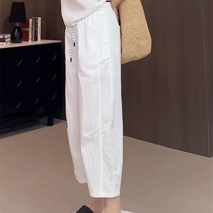 子大码 胖mm显瘦老爹裤 高腰休闲裤 直筒裤 女2024初秋新款 梨型身材裤