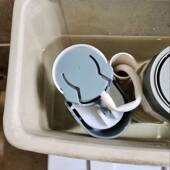 上水大全老式 座便器进水阀通用配件双按钮抽水排水阀马桶冲水箱