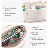 飞泓跨境女士托特包大容量多功能收纳包高颜值休闲旅行便携单肩包